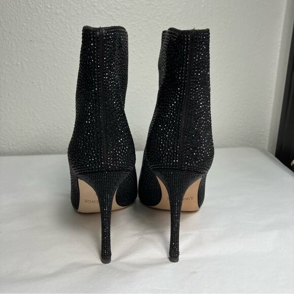 L'Agence Mariette‎ Rhinestone Strassed Ankle Boot Size 6.5 Stiletto Bootie bling - Picture 7 of 7